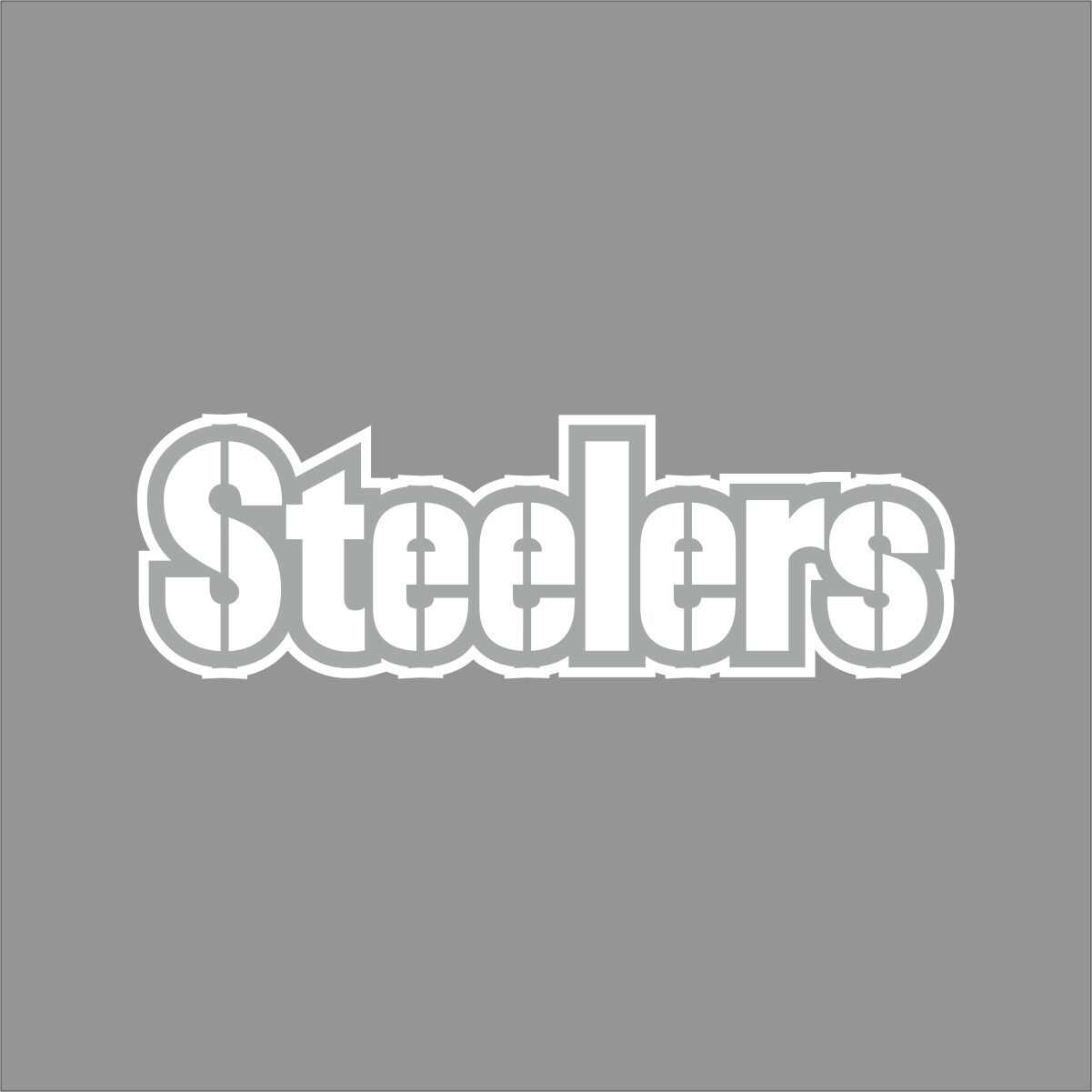 Pittsburgh Steelers #8 NFL Team Logo 1 Color Vinyl Decal Sticker Car Window Wall