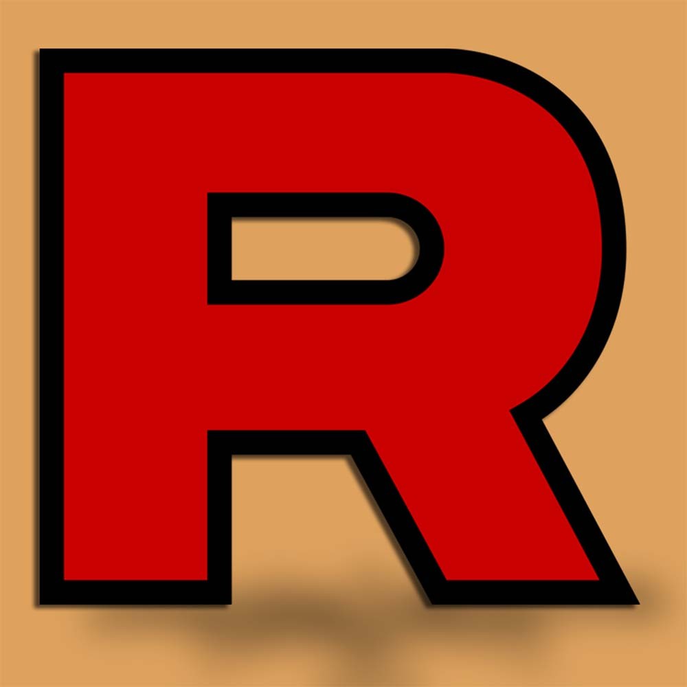 Team Rocket Logo Vinyl Decal — Pokémon Villain Sticker | Made in USA (3–6″ Tall)
