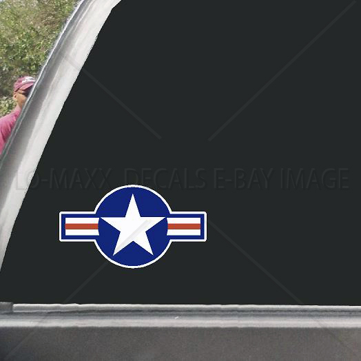 WW 2 USAF US Air Force Roundel Military Aircraft Fighter Bomber Insignia Decal