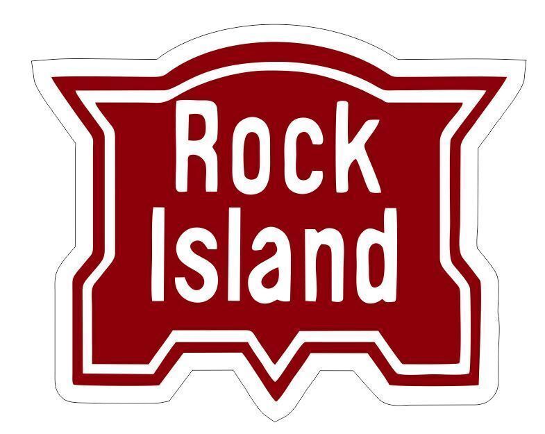 Rock Island Railroad Railway Train Sign Sticker Decal R6985
