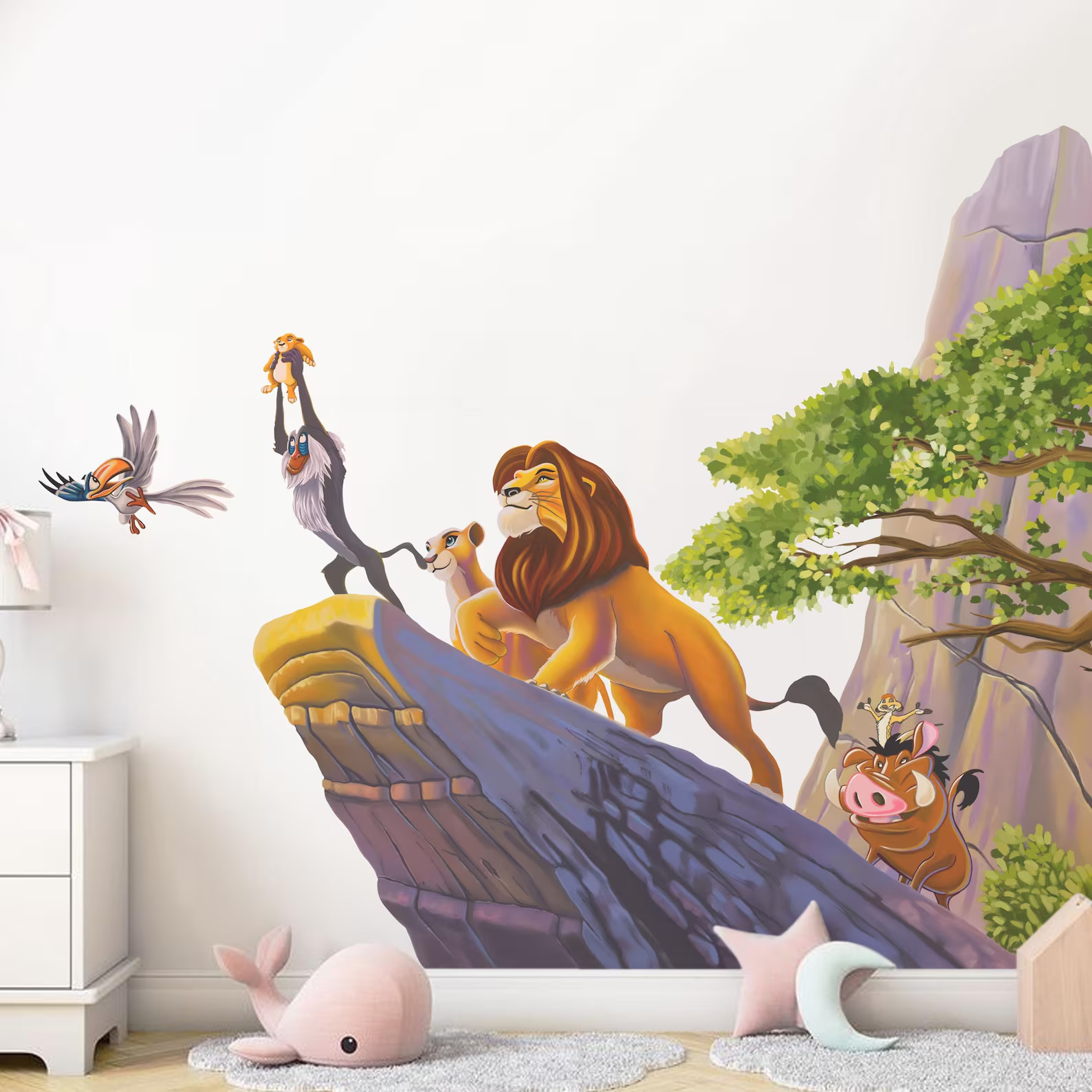 Disney Lion King Wall Decal Simba Mufasa Kids Bedroom Nursery Sticker