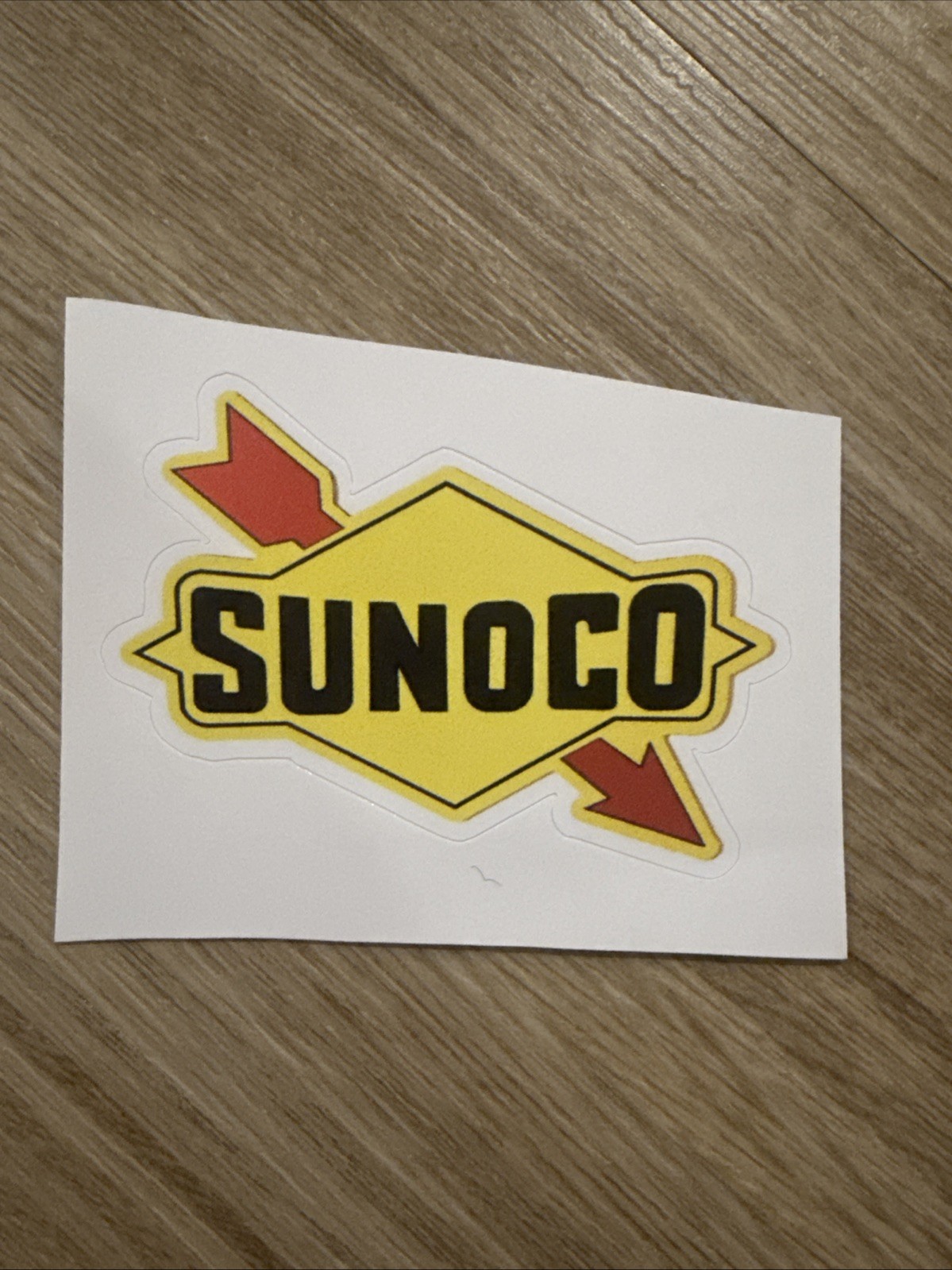 Sunoco gasoline sticker logo skate cell laptop bumper vinyl decal 3inch