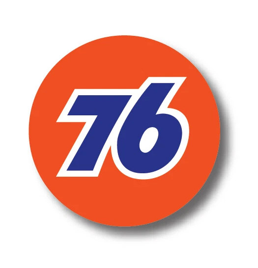 76 GASOLINE OIL LOGO DECAL STICKER 3M USA MADE TRUCK VEHICLE WINDOW WALL CAR