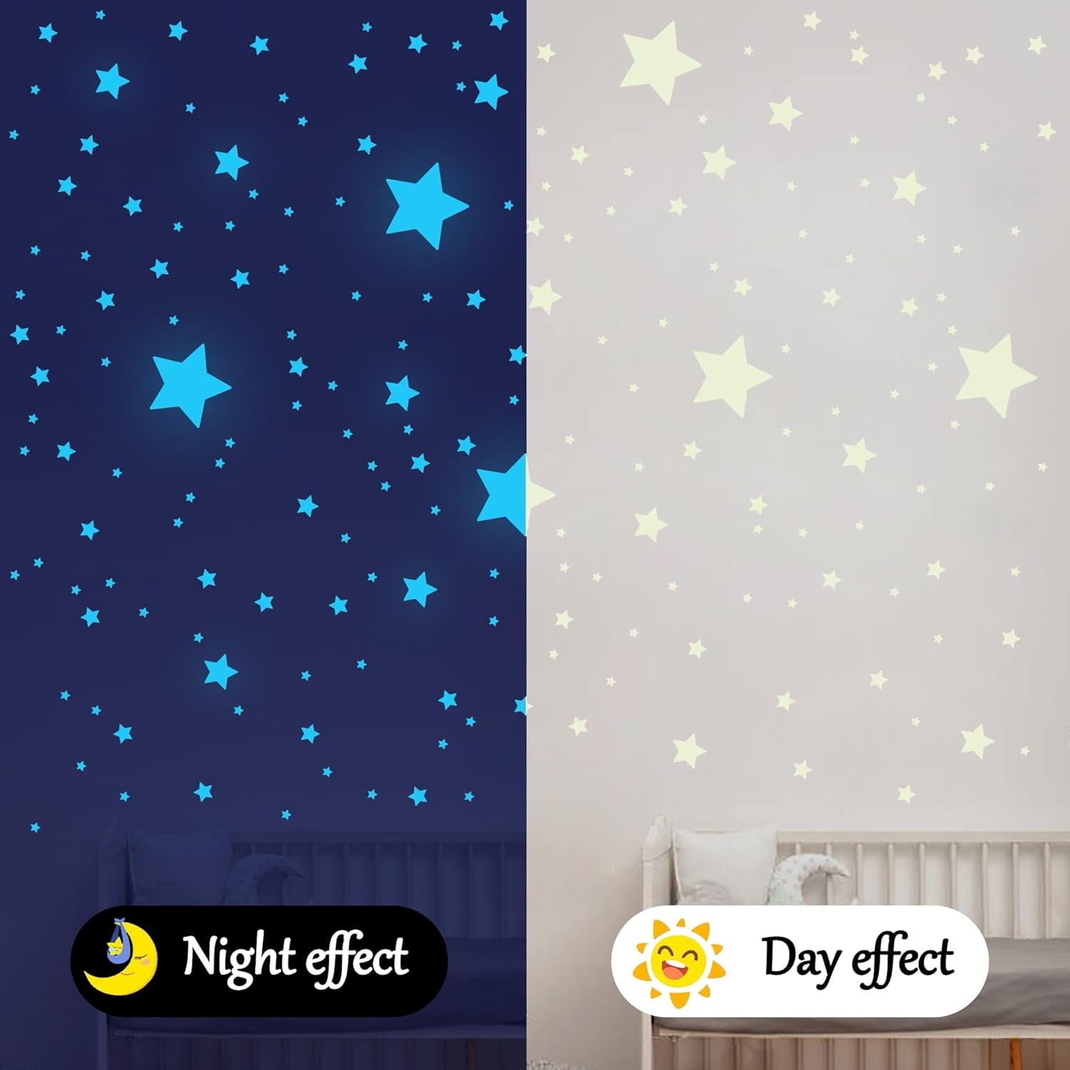 421Pcs Glow in Dark Stars Planets Wall Stickers Galaxy Ceiling Decor Kids Room