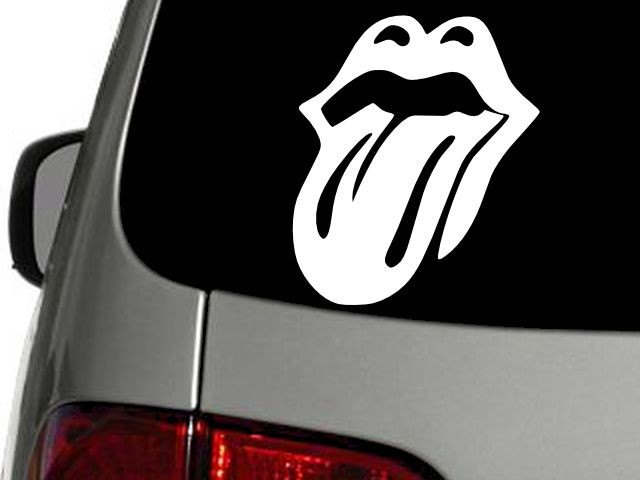 Stones Lips and Tongue Vinyl Decal Car Window Wall Sticker CHOOSE SIZE COLOR