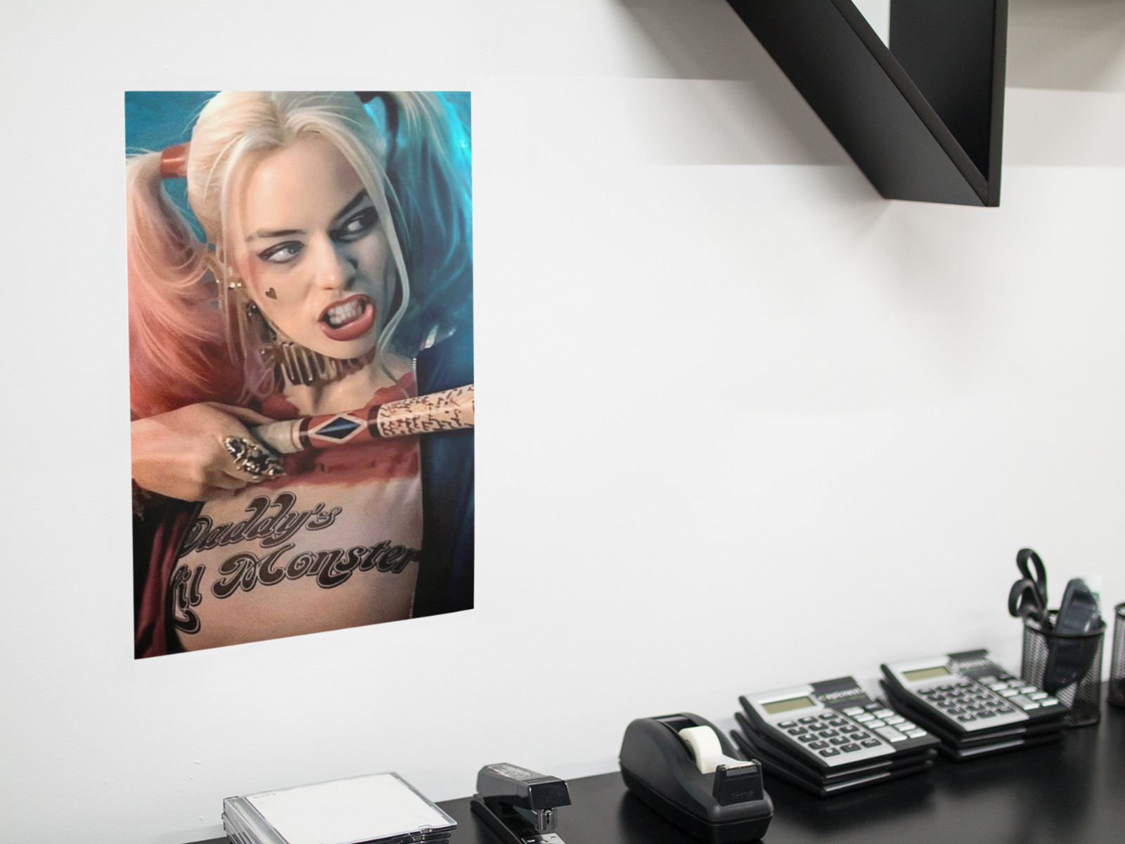 Harley Quinn Baseball Bat Wall Vinyl Decal Wall Decor Removable Adhesive Backing