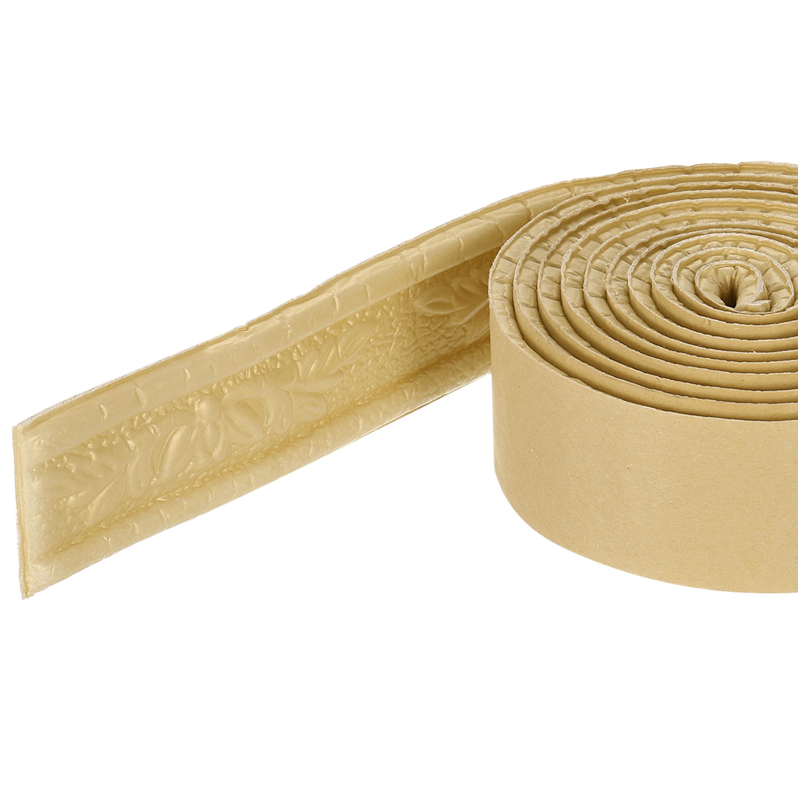 2Pcs Foam Molding Trim Self Adhesive, 1.6Inchx7.54ft Wallpaper Border, Gold