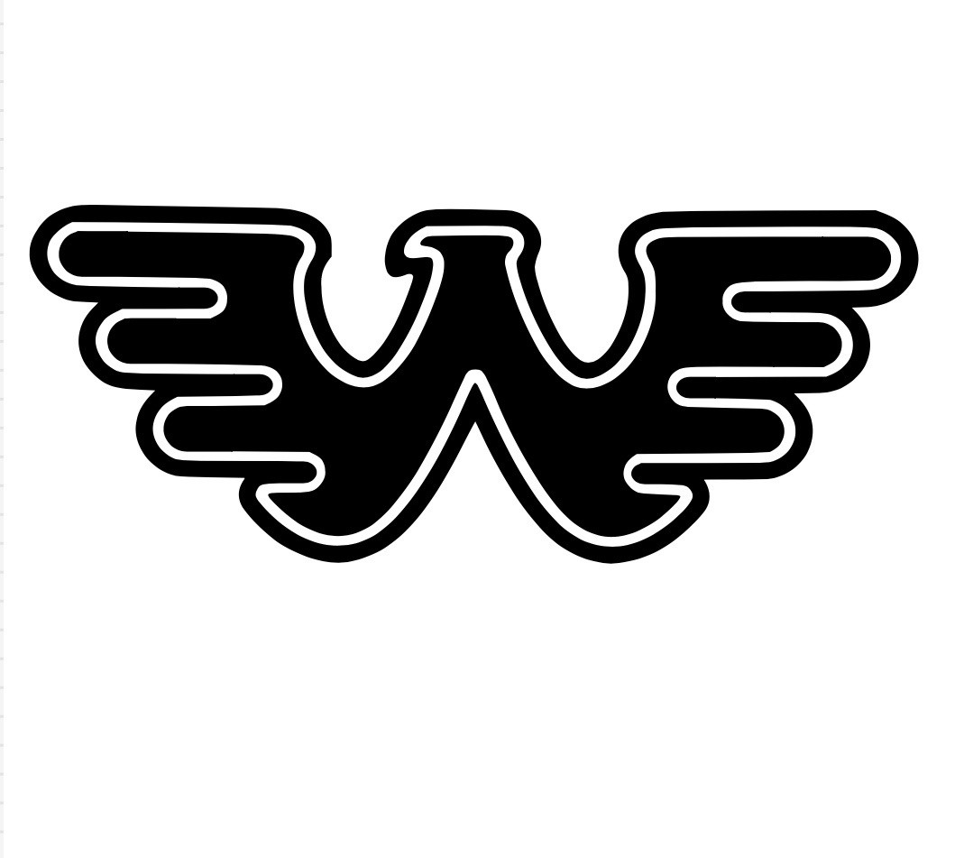 Waylon Jennings Logo Die Cut Vinyl Decal Single or 2 Colors Your Choice!
