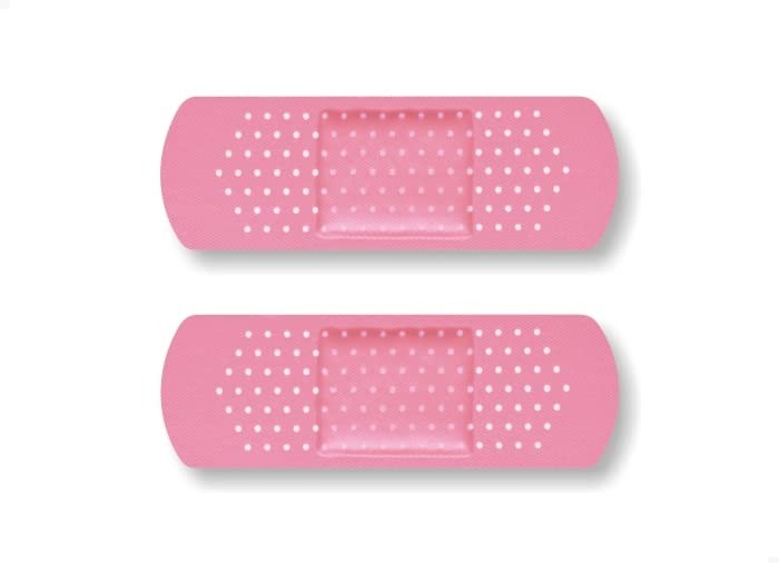 2 Bandaid 3″x 9″ Vinyl Sticker Pink Bandage Decals for Your JDM Vehicle Car o…