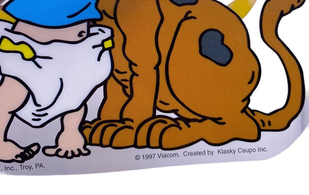 Rugrats Tommy & Spike the Dog Window Cling 90s 1997 Collectible Vintage