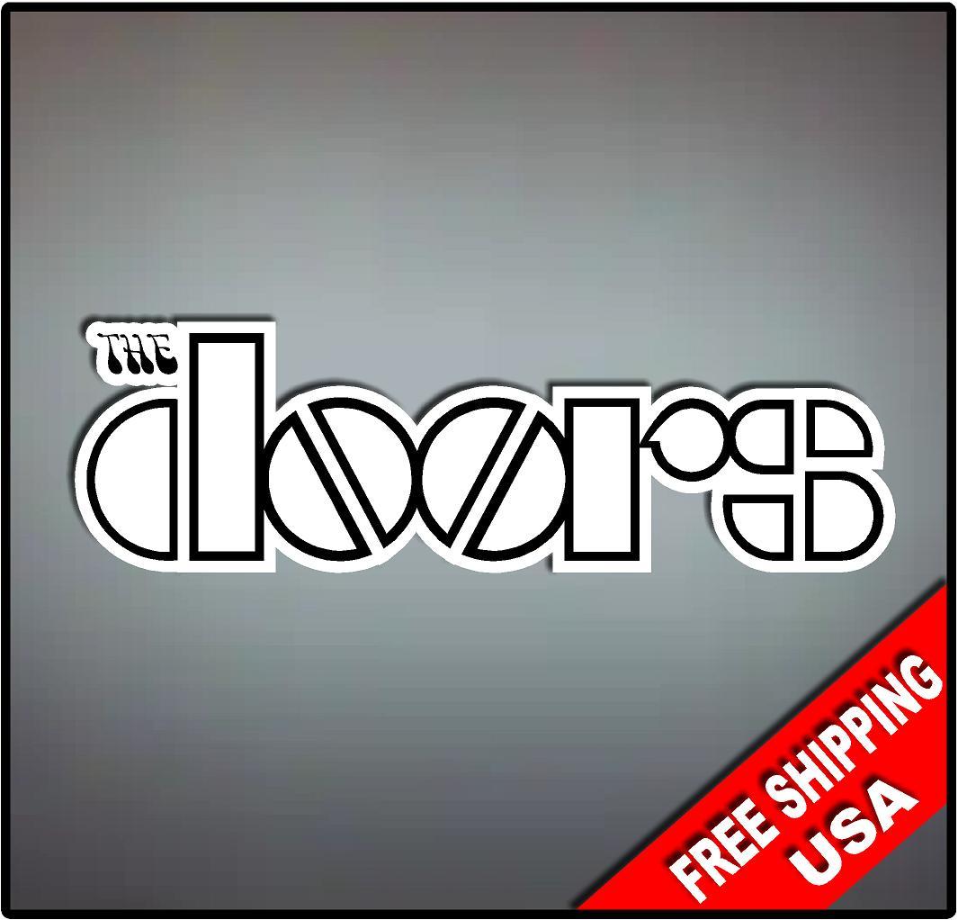 The Doors Vinyl Wall logo Decal Sticker Metal Classic Rock Band