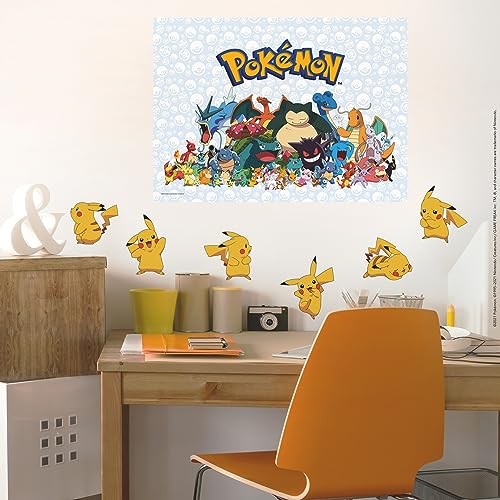 RoomMates RMK3596SCS Pokemon Pikachu Peel and Stick Wall Decals