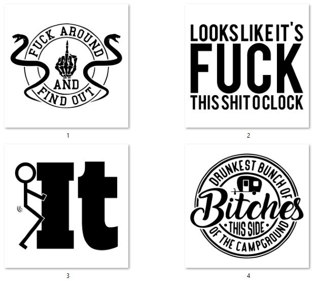 Adult Theme Decals 5″