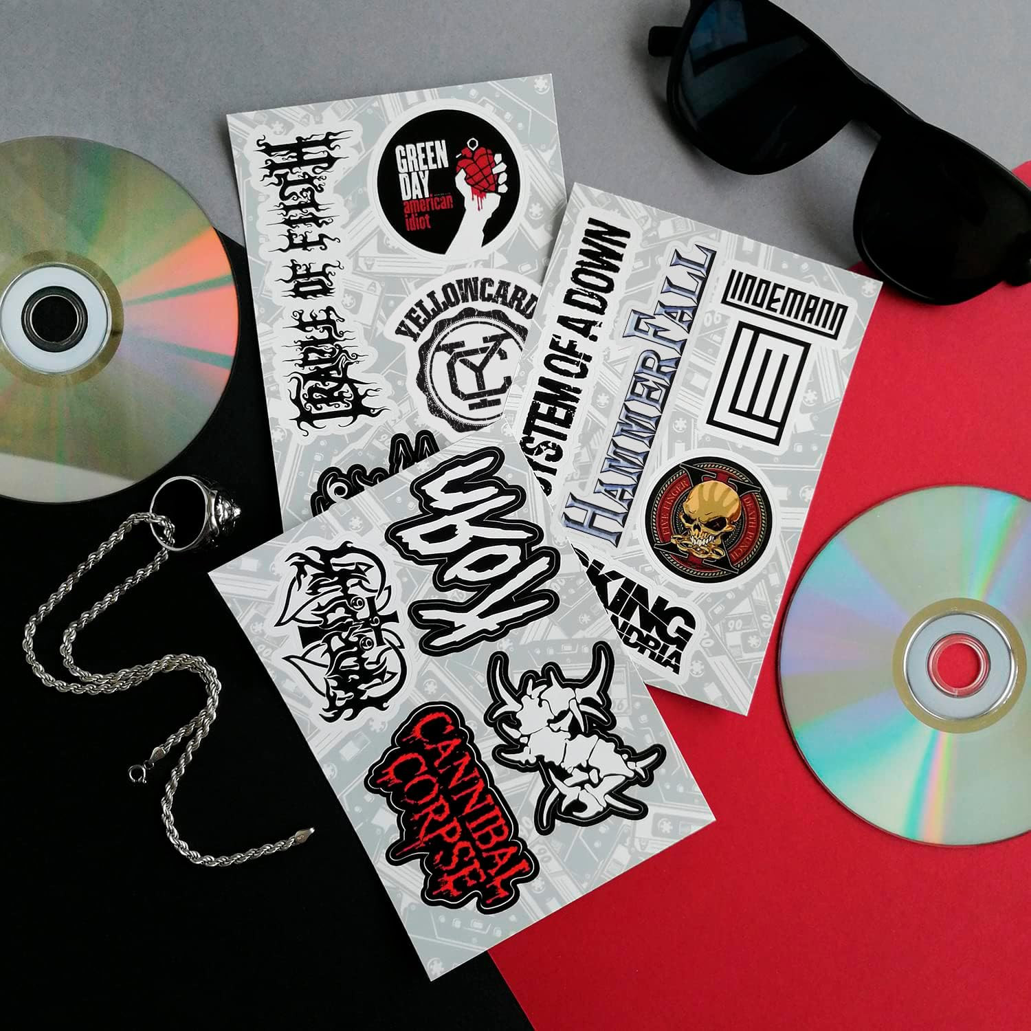 Bulbacraft Legendary Rock Band Stickers – Heavy Metal Laptop Decals – Vinyl