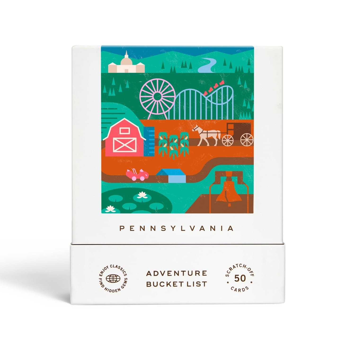 Pennsylvania Adventure Bucket List: 50 Scratch-Off Cards for Outdoor Activiti…