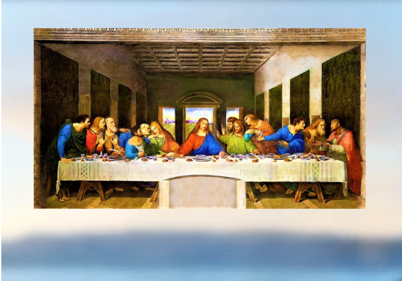 Last Supper ~ Jesus ~ Religious WINDOW CLING Size 10.6″ Repositionable Vinyl