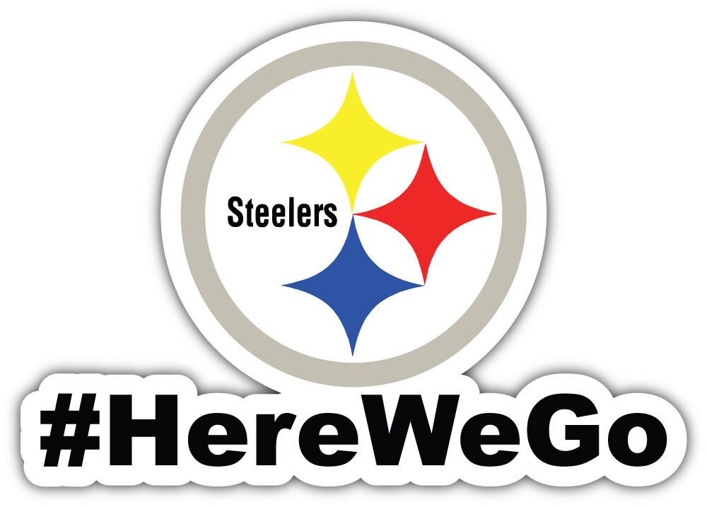 Pittsburgh Steelers Hashtag NFL Sport Car Bumper Sticker Decal ”SIZES”