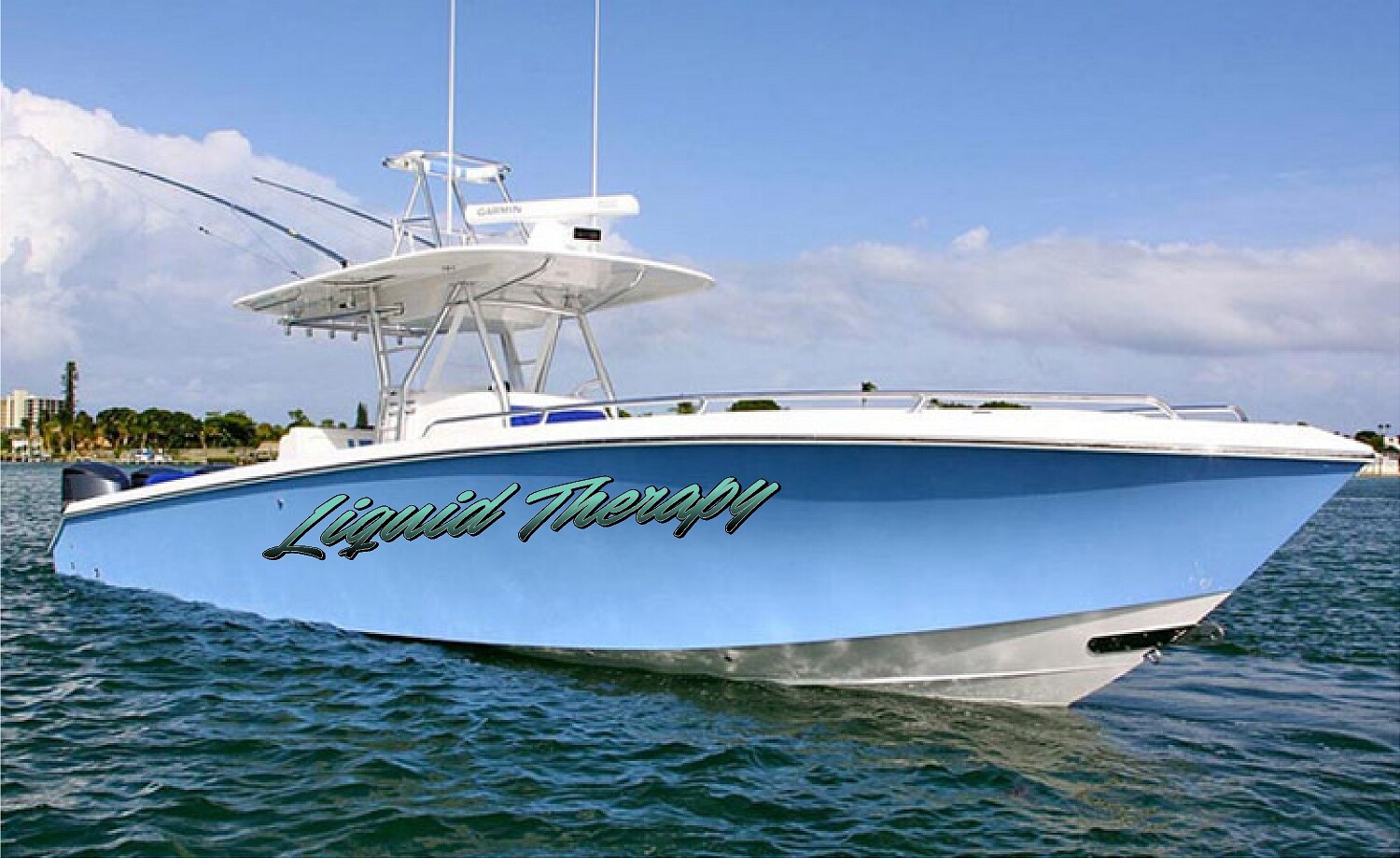 Boat Name Decal 4×24″ / Custom Hull Graphic / Premium Marine Vinyl Lettering GRB