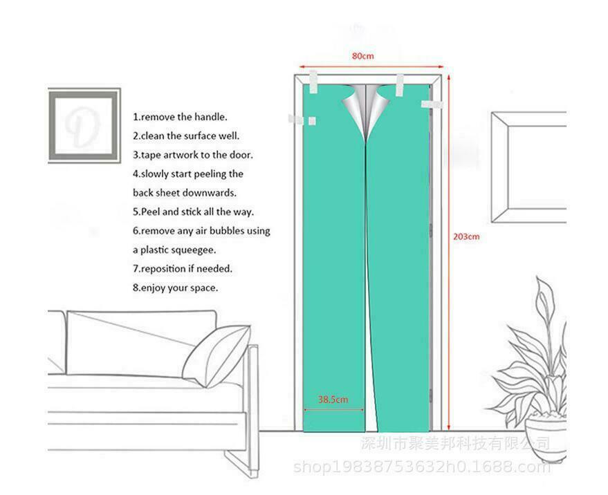 Door Wall Fridge STICKER – Rustic Style Animals Waterproof 3D Mural Decal Cover