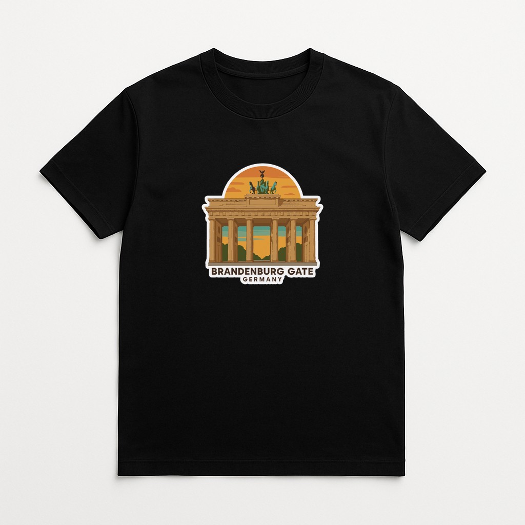 Brandenburg Gate Germany Iron On Heat Transfer Vinyl HTV Die-Cut Symbolic
