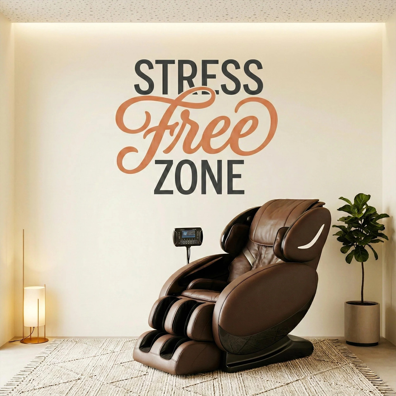 Stress Free Zone Wall Decal | Office Chill Room Decor