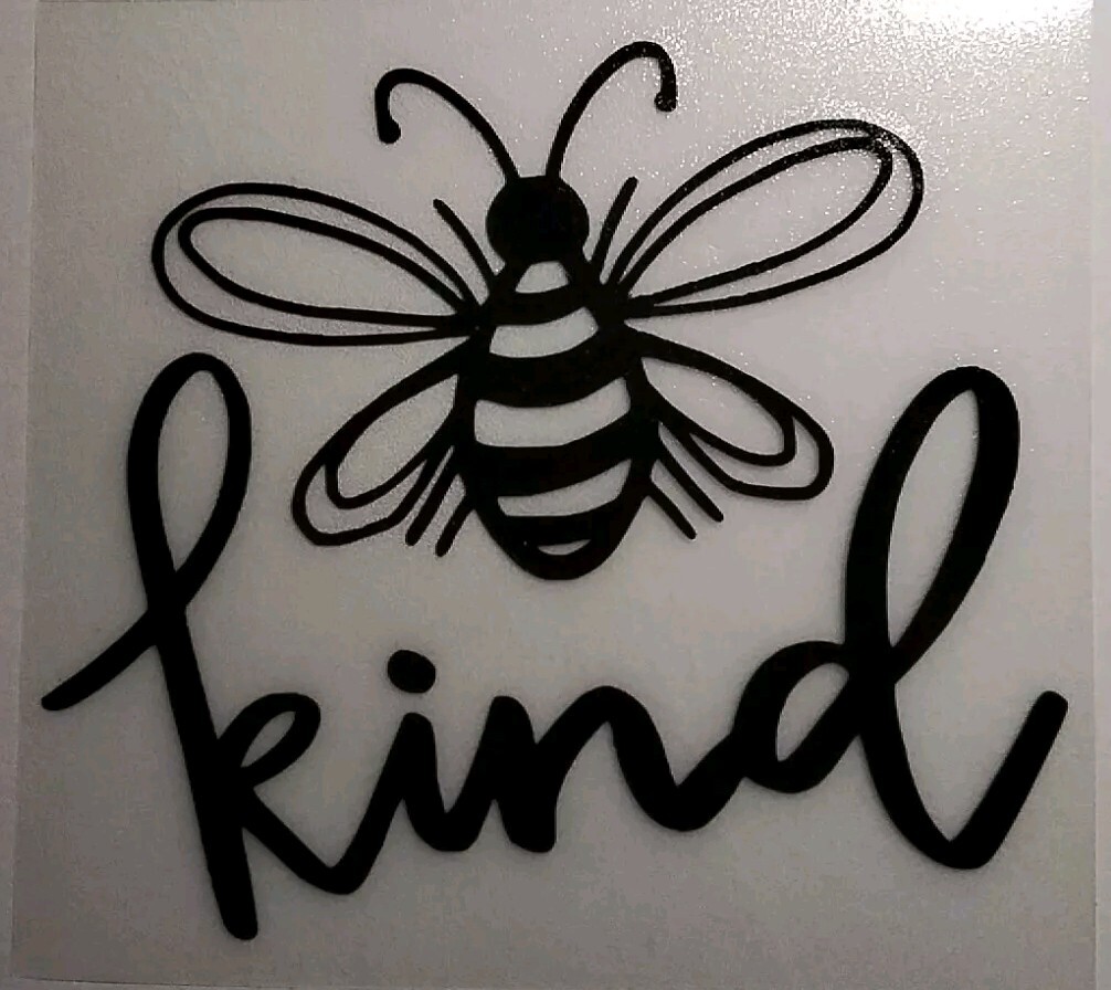 Bee Kind Vinyl Sticker – Car Sticker, Vinyl Decal,Laptop Sticker 4.5×4 Inches!