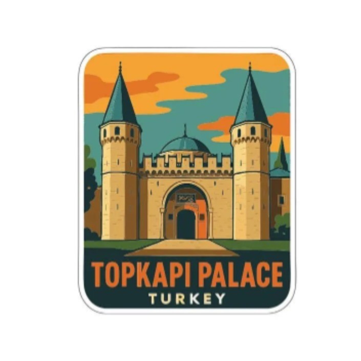 Topkapi Palace Turkey Iron On Heat Transfer Vinyl HTV Die-Cut Symbolic Landmark