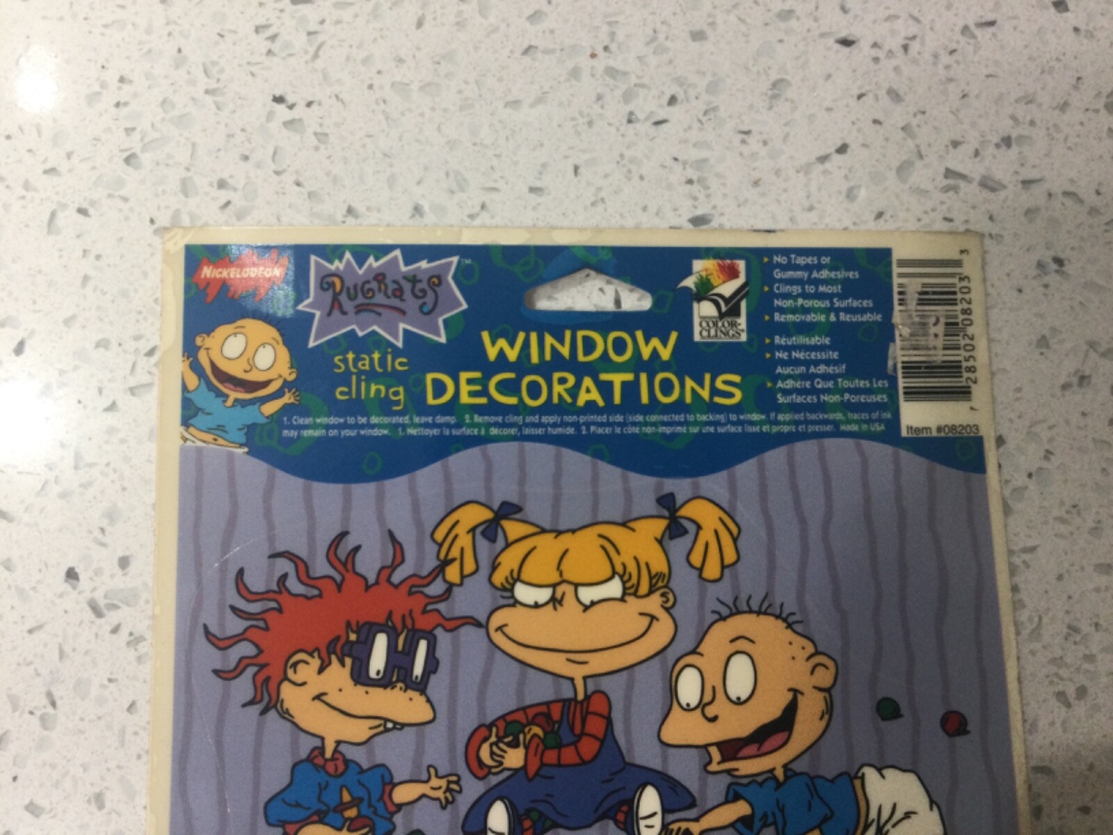 Vtg Rugrats Nickelodeon Static Cling Window Decorations