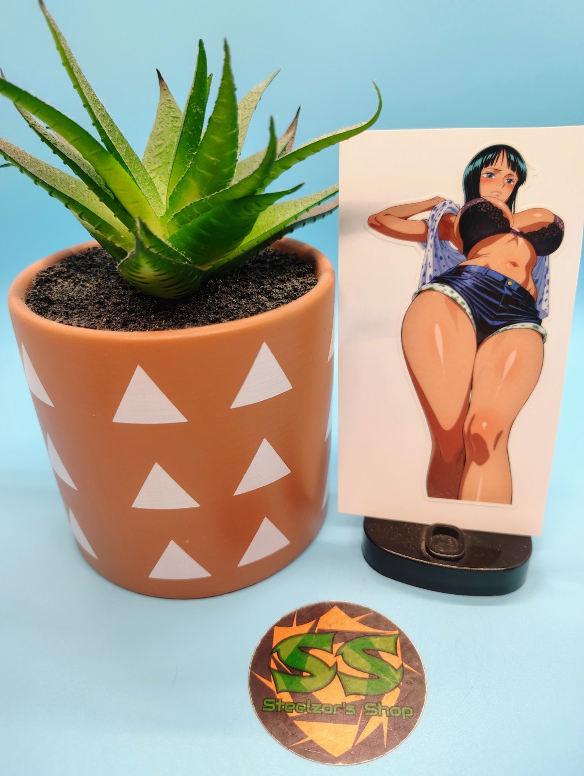 (4.5 Inches) One Piece – Nico Robin (Oppai #3) – Water-Resistant Vinyl Sticker