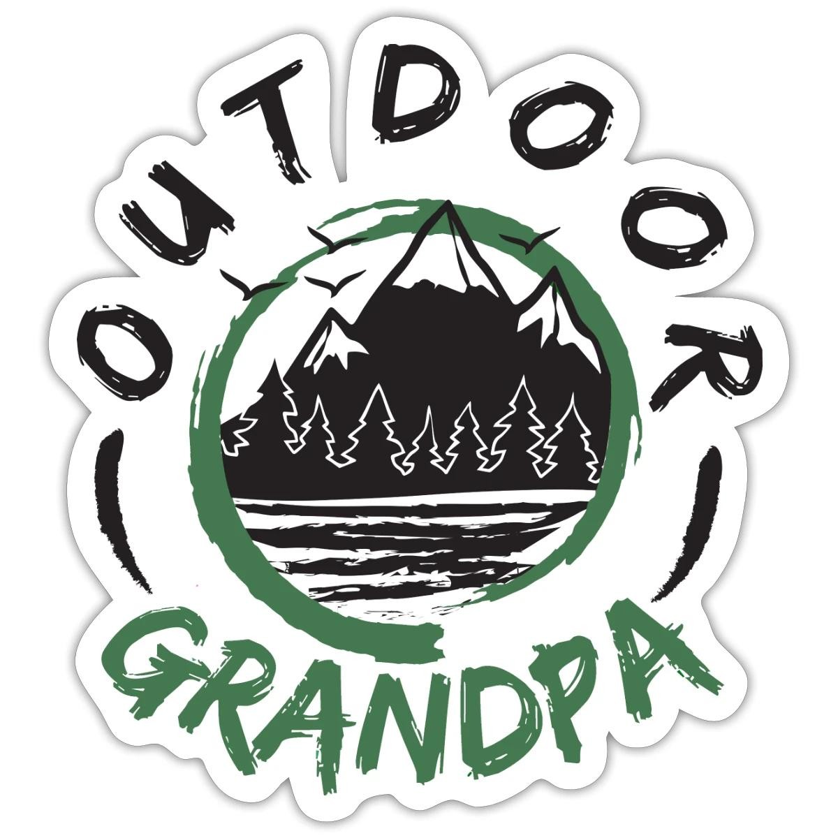 Outdoor Boys Outdoor Grandpa Logo Sticker, max. 4 x 4″
