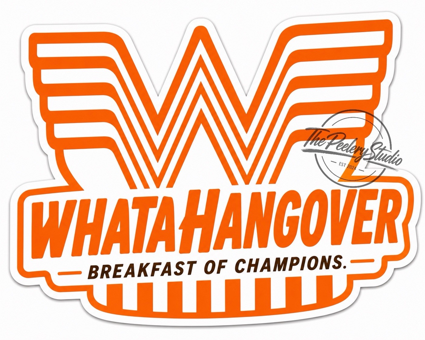 What-A-Hangover! Food Vinyl Sticker Decal Laptop Wall Mirror Cup Tumblr Locker