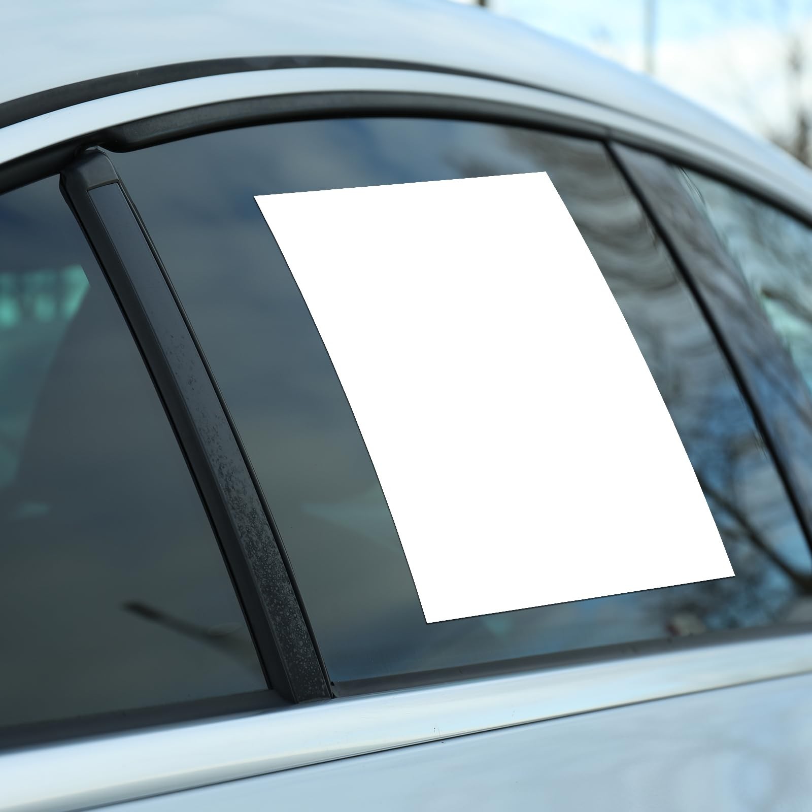 Maitys 200 Pcs Outdoor Window Stickers for Car Dealers 8.5″ x 11″ Plain White…
