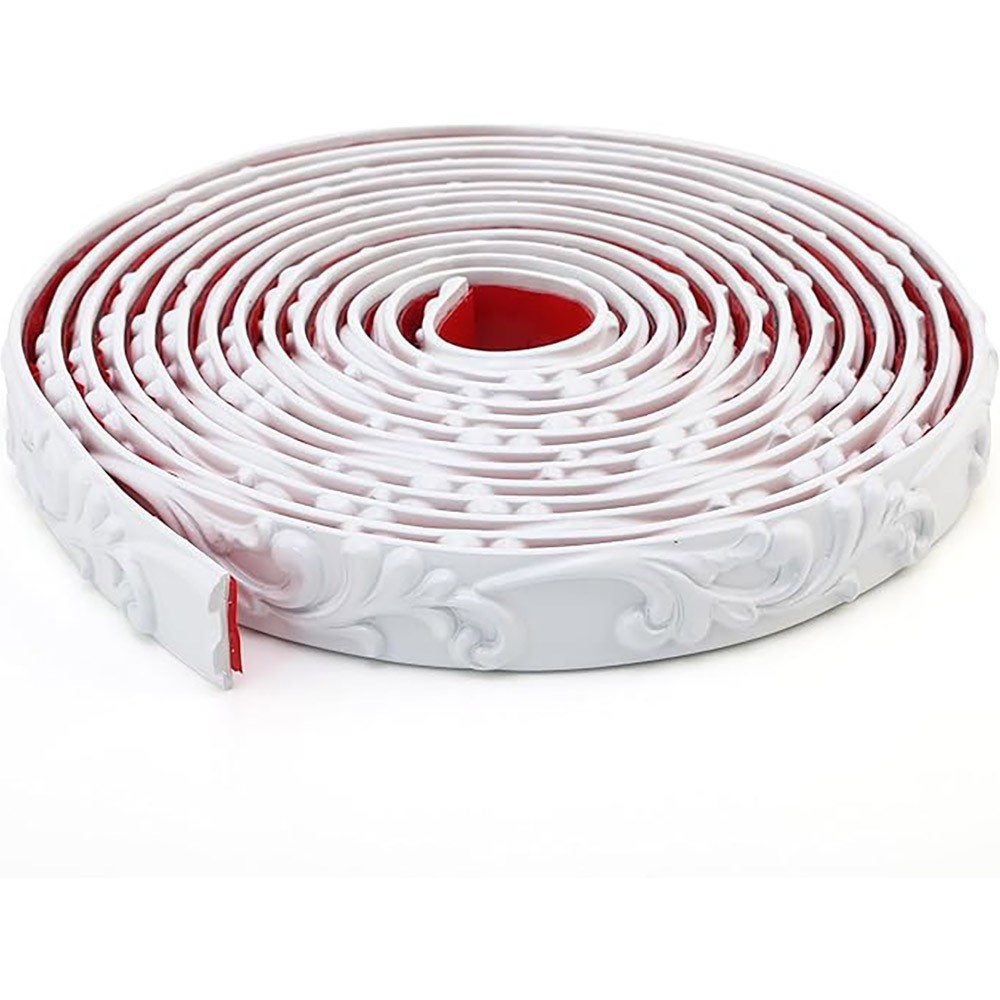 5M Flexible Molding Trim Self-Adhesive PVC Wall paper Borders Wall Trim Crown
