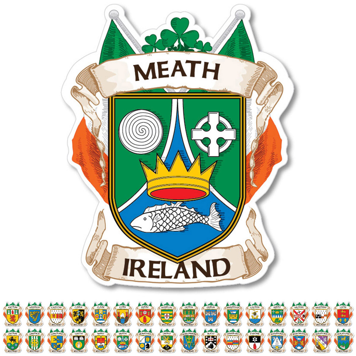 County Meath Ireland Irish Decal Sticker