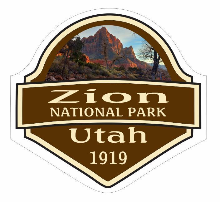 Zion National Park Sticker Decal R1465 Utah YOU CHOOSE SIZE