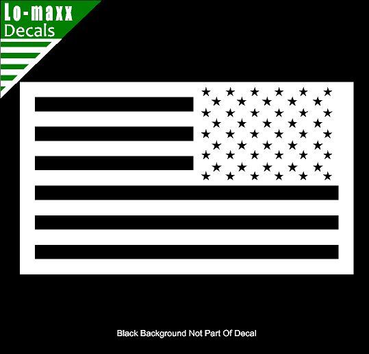 United States Tactical Reverse American Flag High Quality Die Cut Vinyl Decal