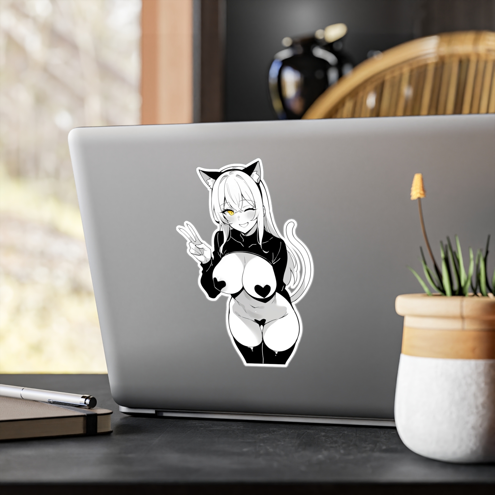 Cat Girl #4 – Lewd Ecchi Anime Waifu Sticker