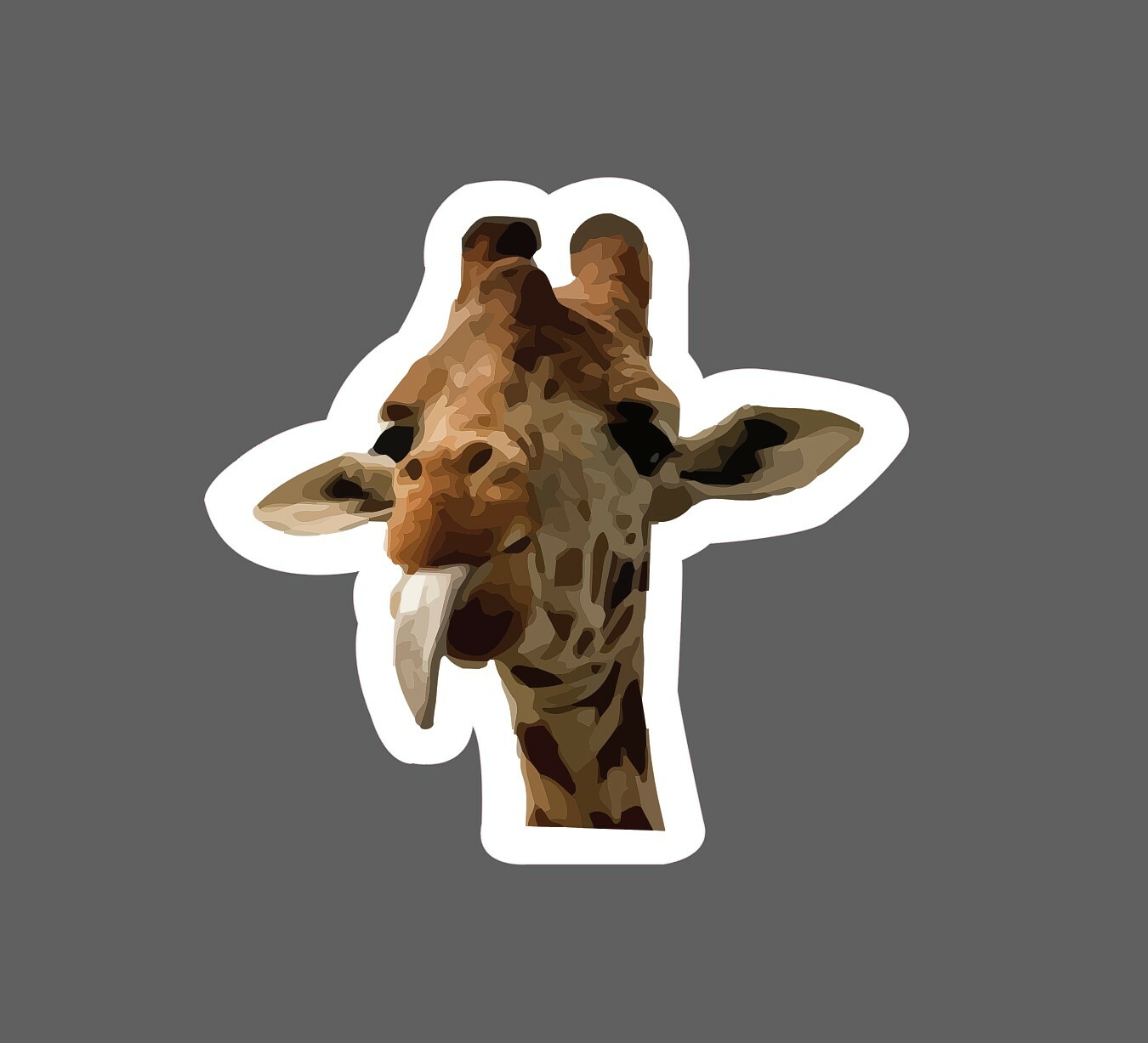 Giraffe Sticker Tongue Cute Waterproof – Buy Any 4 For $1.75 Each Storewide!