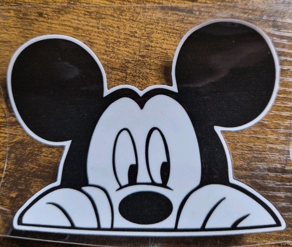 Mickey Mouse Disney High Quality UV DTF Raised Decal Sticker