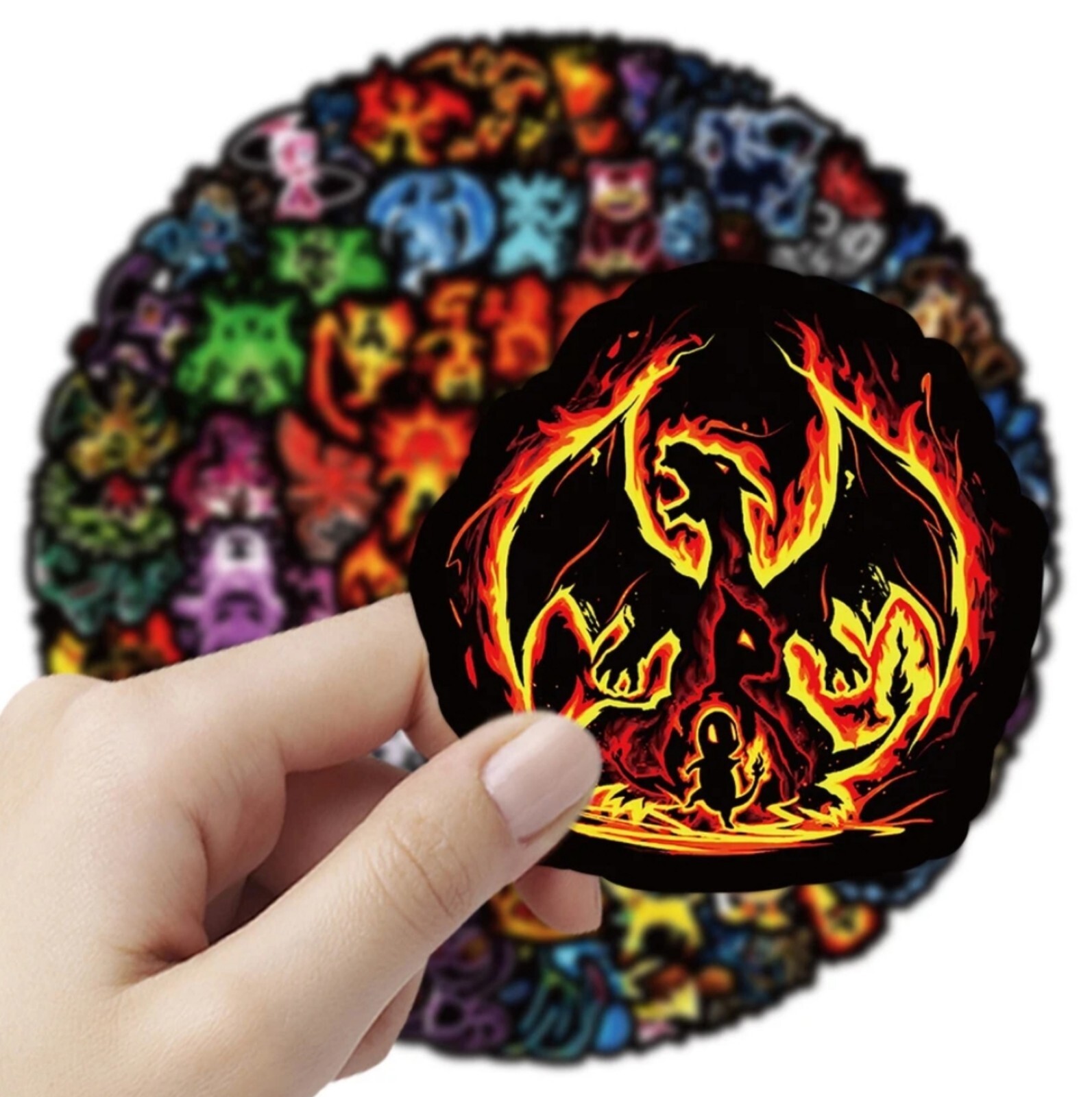 10 PCS Neon Pokémon Anime Animated Cartoons Stickers BRAND NEW