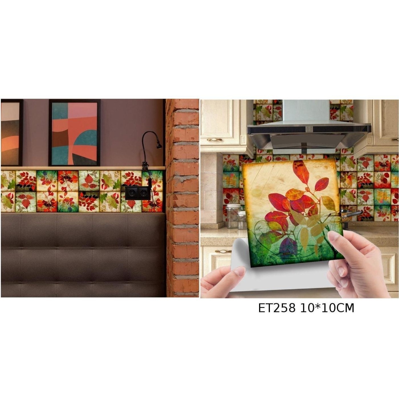 Transform Your Space with Removable Stair Wall Tile Stickers 24pcs Set