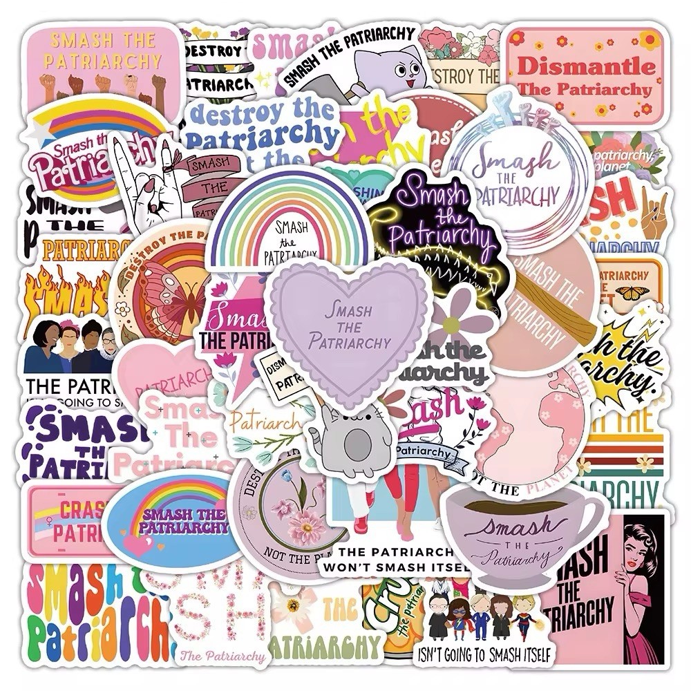 50 PCS Woman’s Rights Sticker Sheets Feminism Decals Pro Pro Choice Empowerment