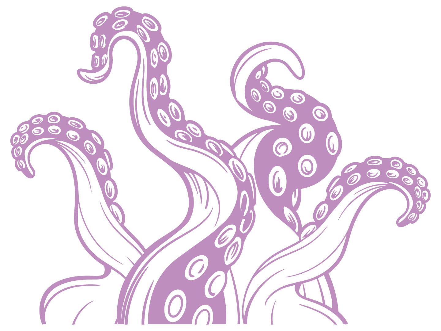 Home Wall Cephalopoda Class Squid Arms Marine Creature Decor Vinyl Wall Decal