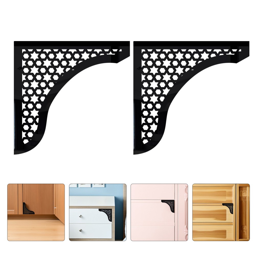 8 Pcs Removable Furniture Decoration Acrylic Mirror Corner Decals Self Adhesive