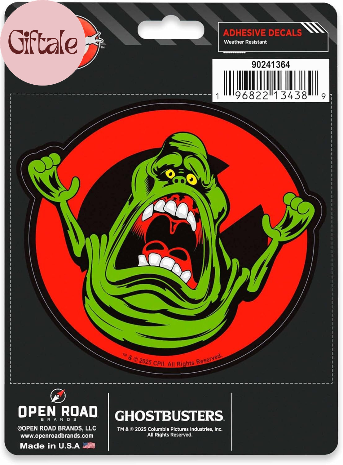 Ghostbusters Slimer Adhesive Vinyl Decal – Fun Slimer Sticker for Car, Laptop, T