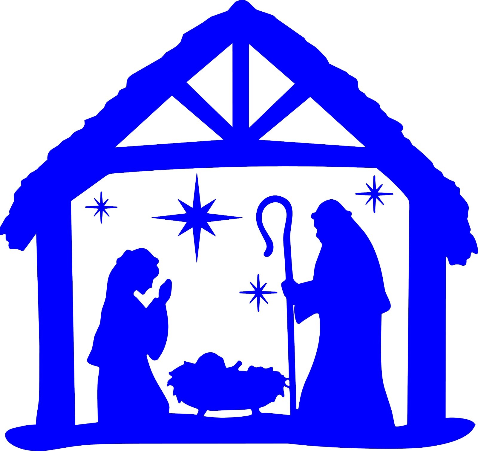 Christmas decal/ 5.5″w x 5″h The Night of his Birth In your Choice of color