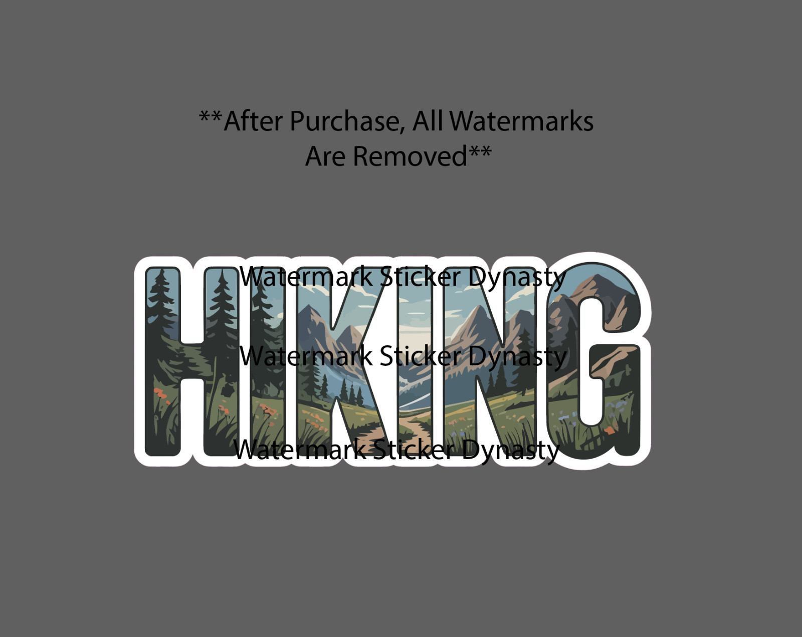 Hiking Sticker Waterproof Decal Outdoor Nature Travel Wildlife Gift NEW