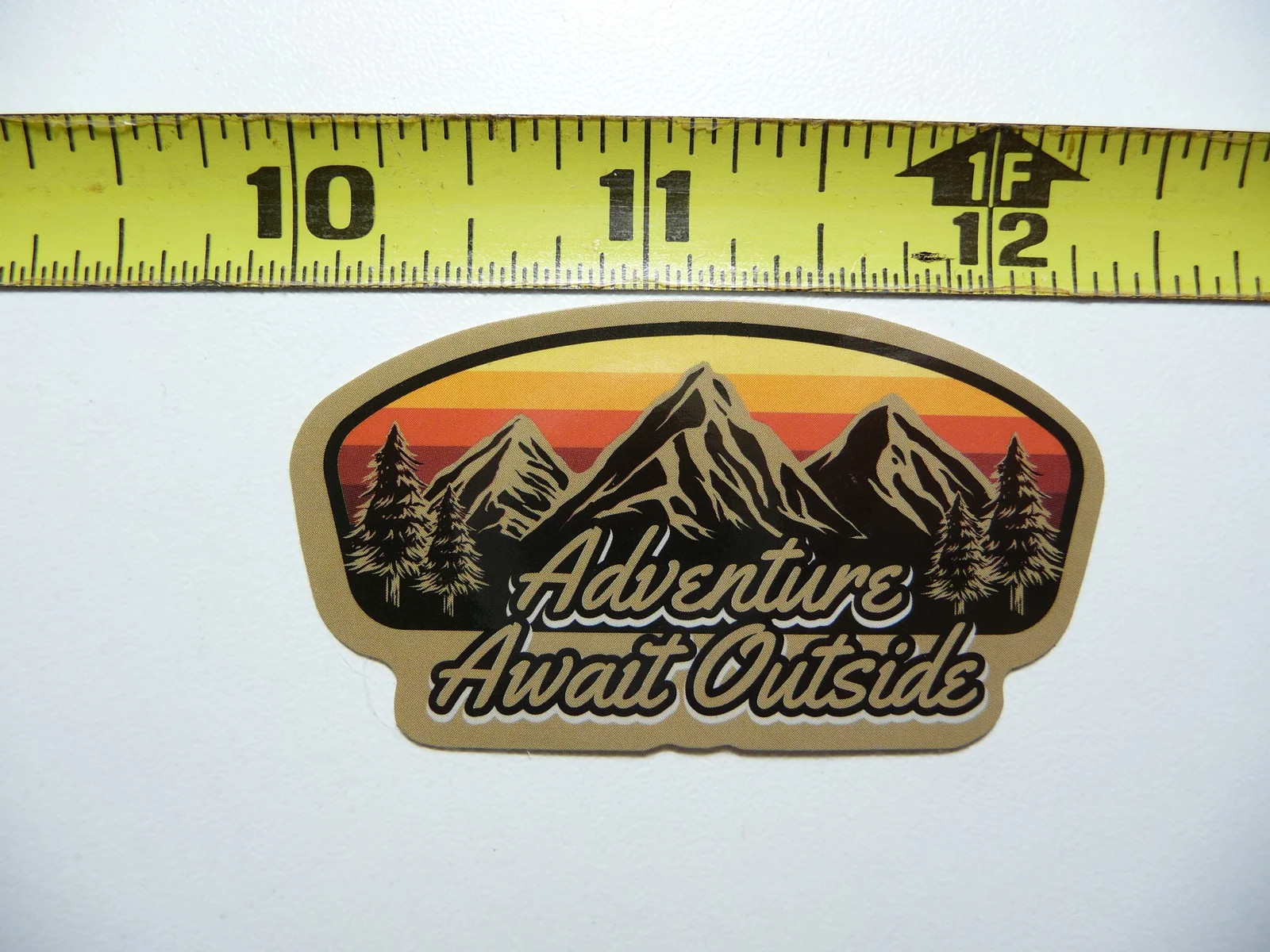 ADVENTURE OUTSIDE GOGGLES SMALL STICKER DECAL HIKING CAMPING WOODS GEAR PARK