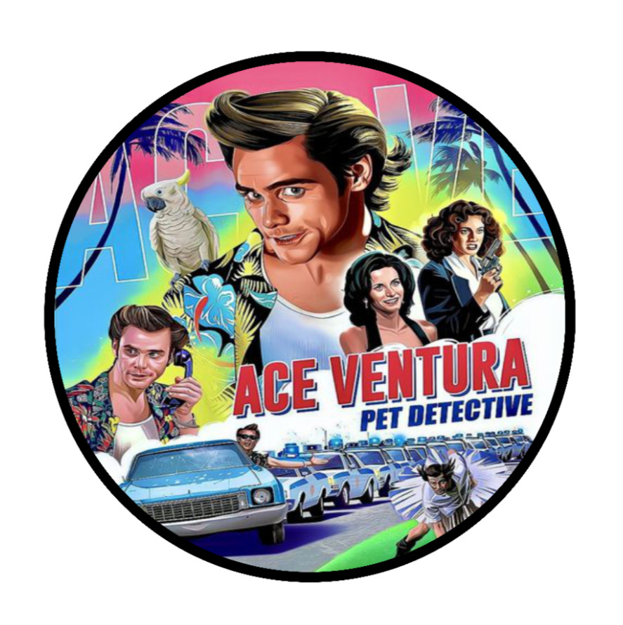 Movie – Ace Ventura – 4″ Vinyl Decal Car Laptop Cooler Truck Smoker Trailer Bar