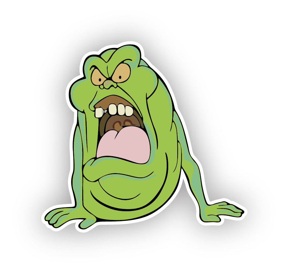 Ghostbusters Slimer Cartoon Sticker Decal 5″x4″
